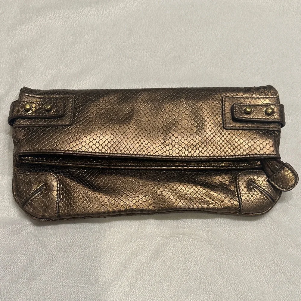 Club Monaco Metallic Bronze‎ Clutch